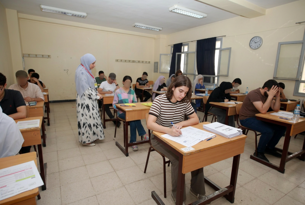 students passing exams bac